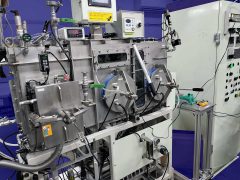 グローボックス+ホットプレス装置 (大気非暴露で焼結体を作製)